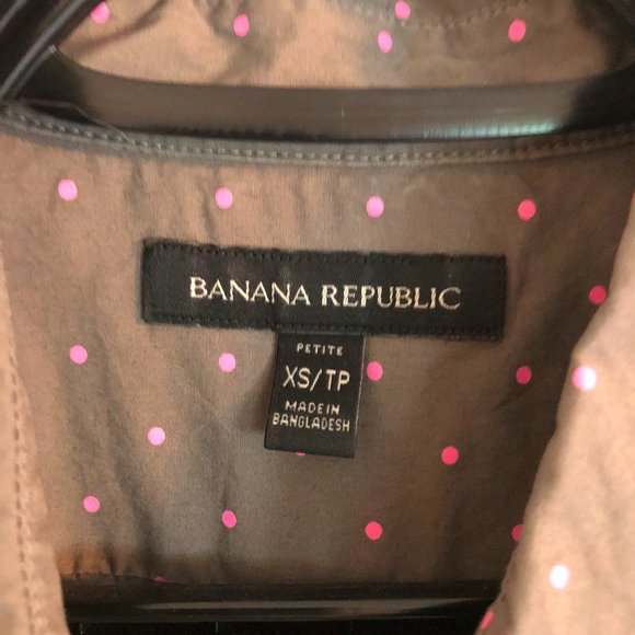 Banana Republic Buttowndown Pin Dot Shirt - Picture 5 of 8